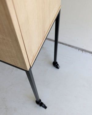 Flexibler Schreibtisch - Holzoptik